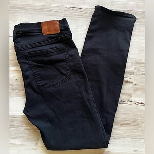Black J Crew size 31 straight jeans